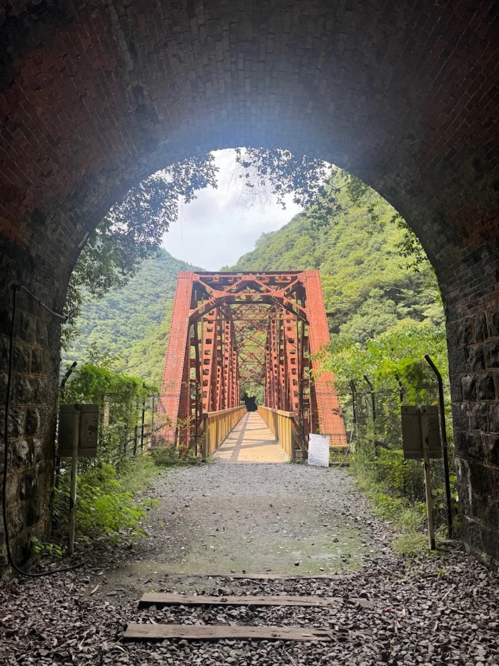 福知山線廃線敷から大峰山